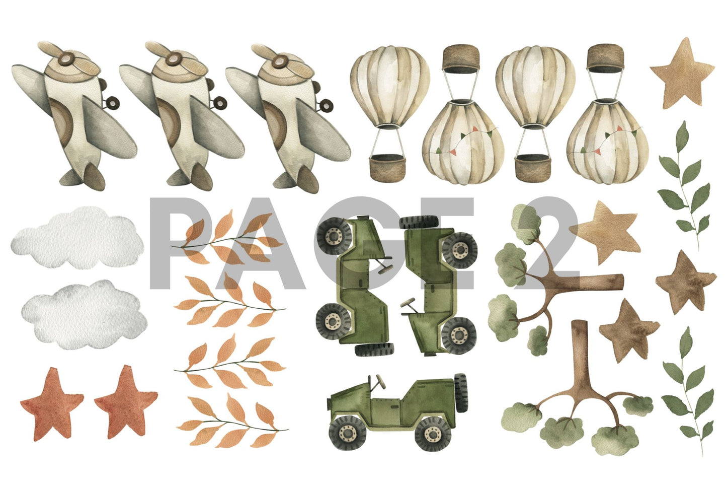 Safari Adventures - Sticker Decals