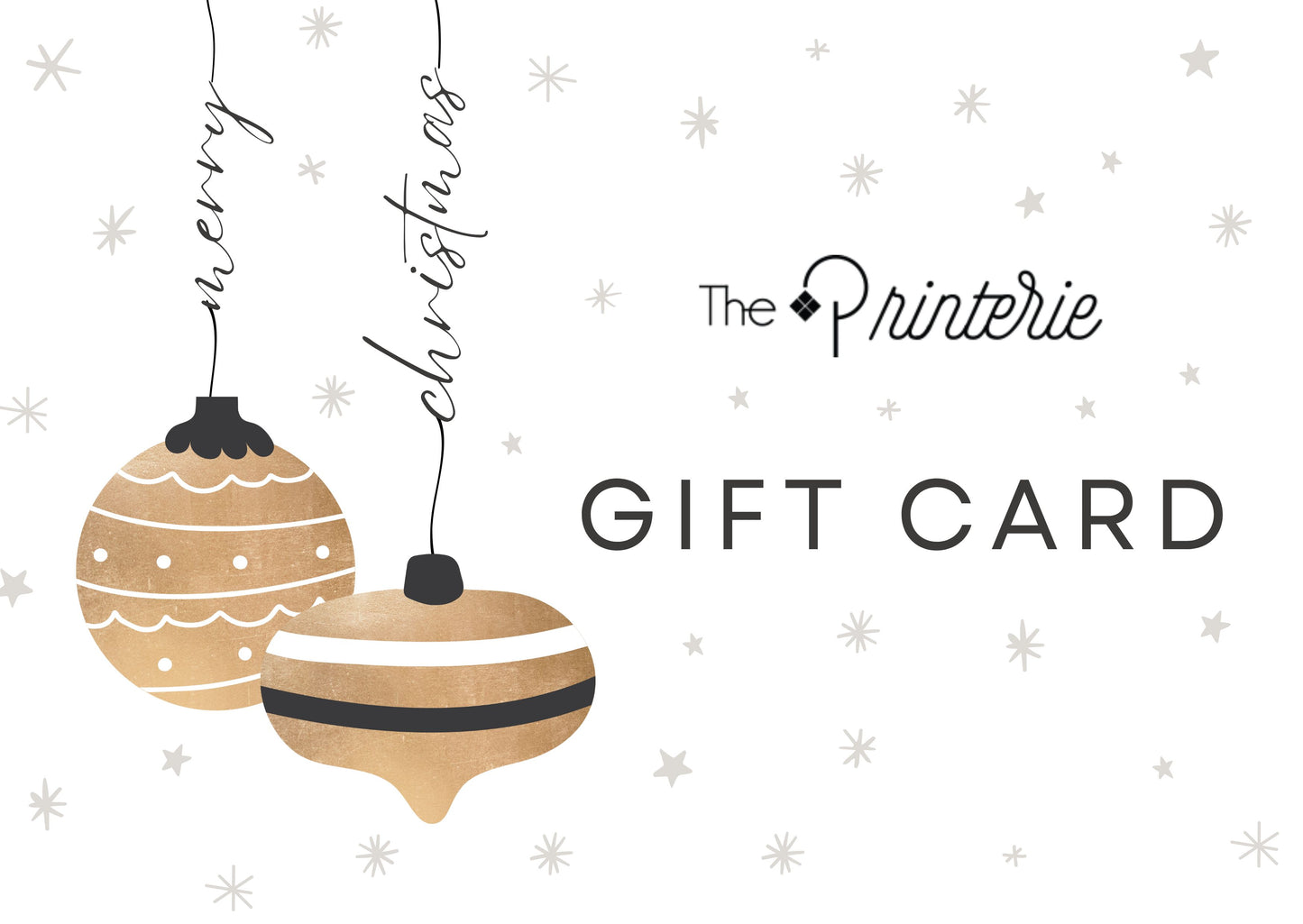 The Printerie Holiday Gift Card