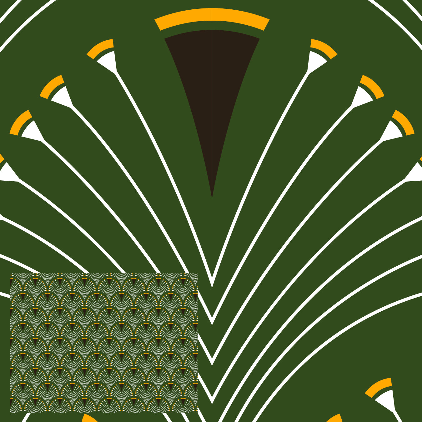 Emerald Palmette