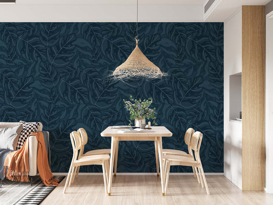 Dark Blue Leaves