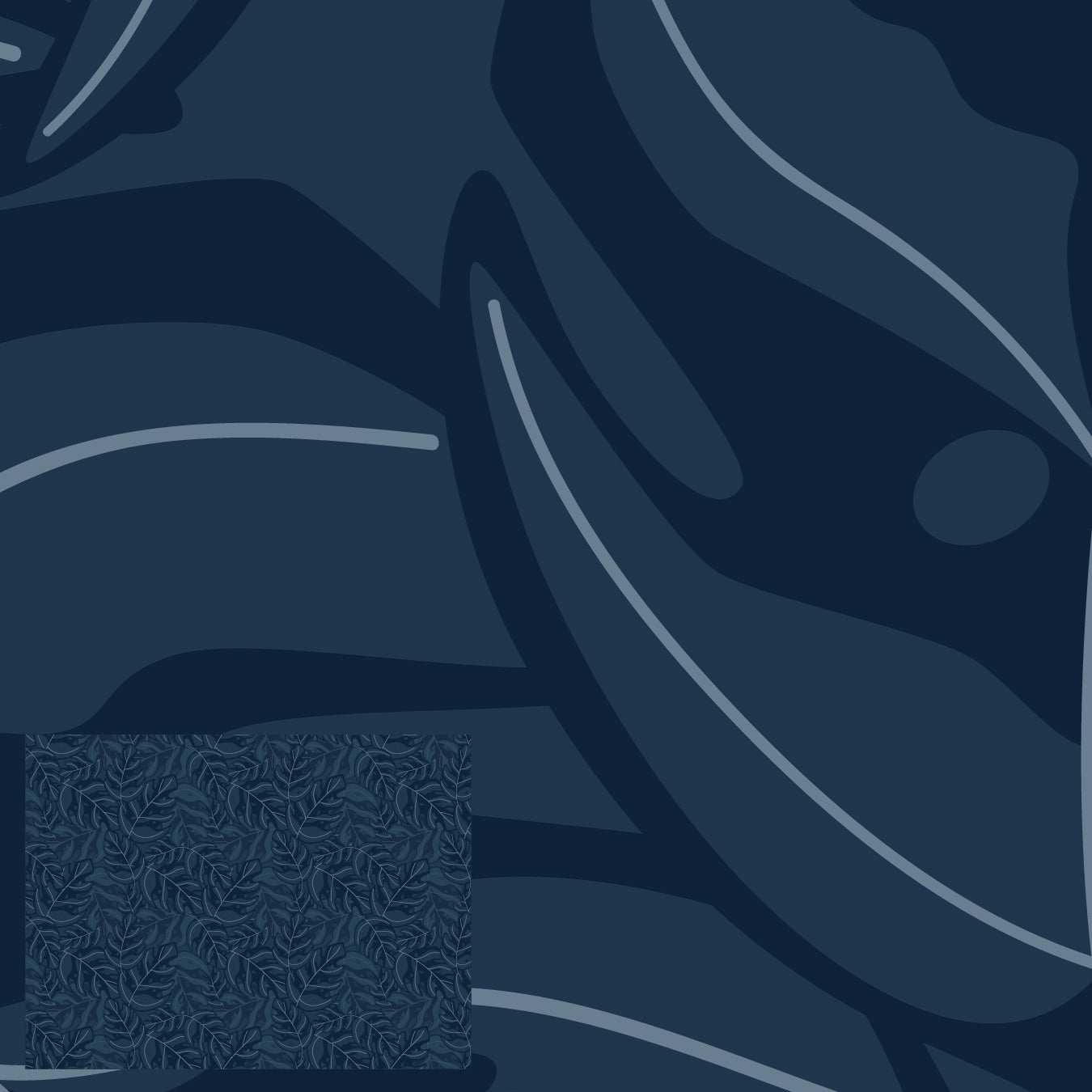 Dark Blue Leaves