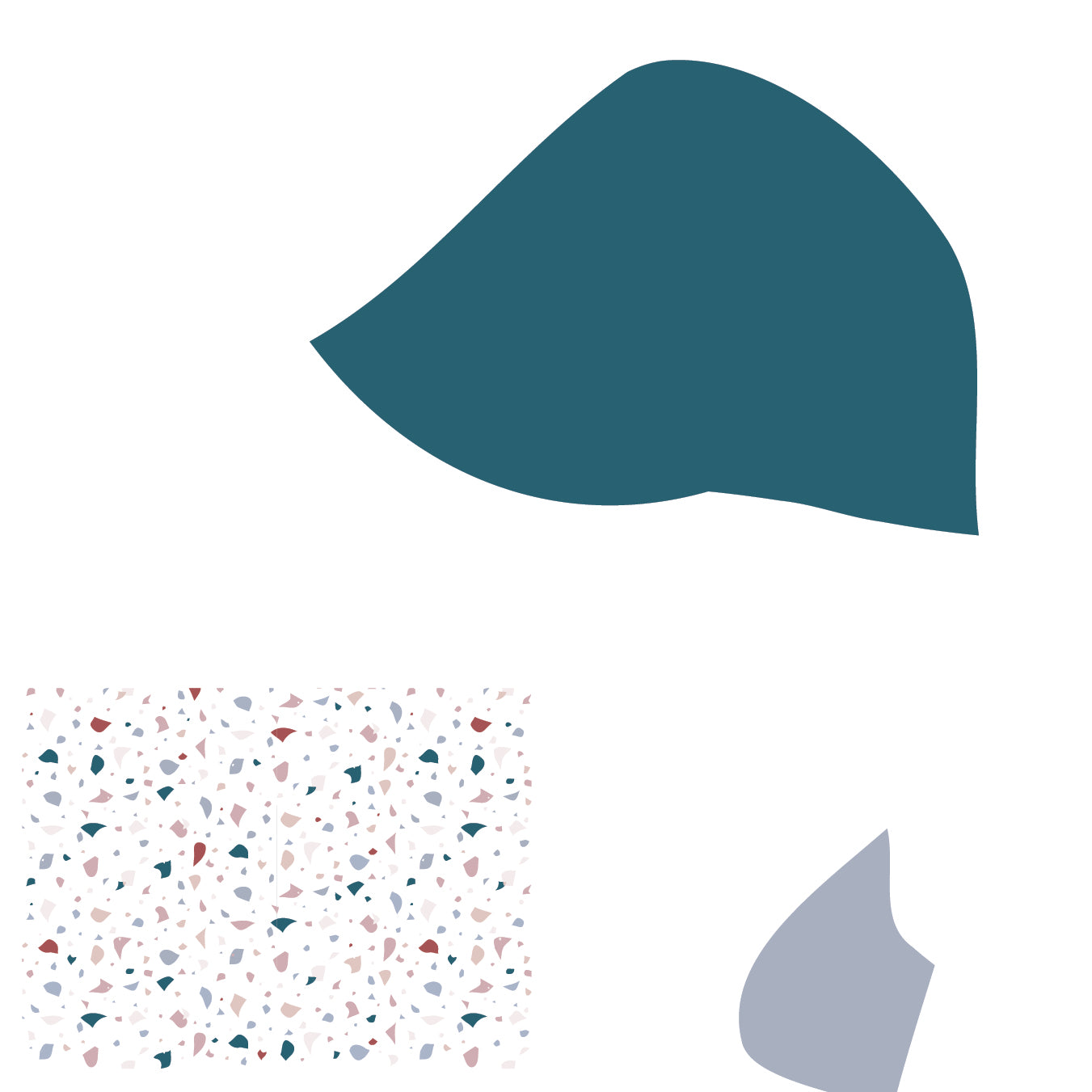 Terrazzo Teal & Blush