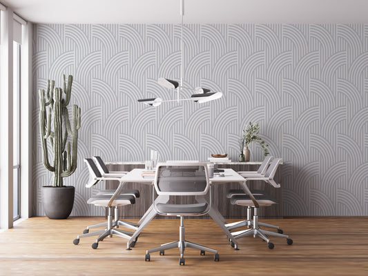 White Curve Lines