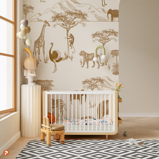Tan Safari Mural