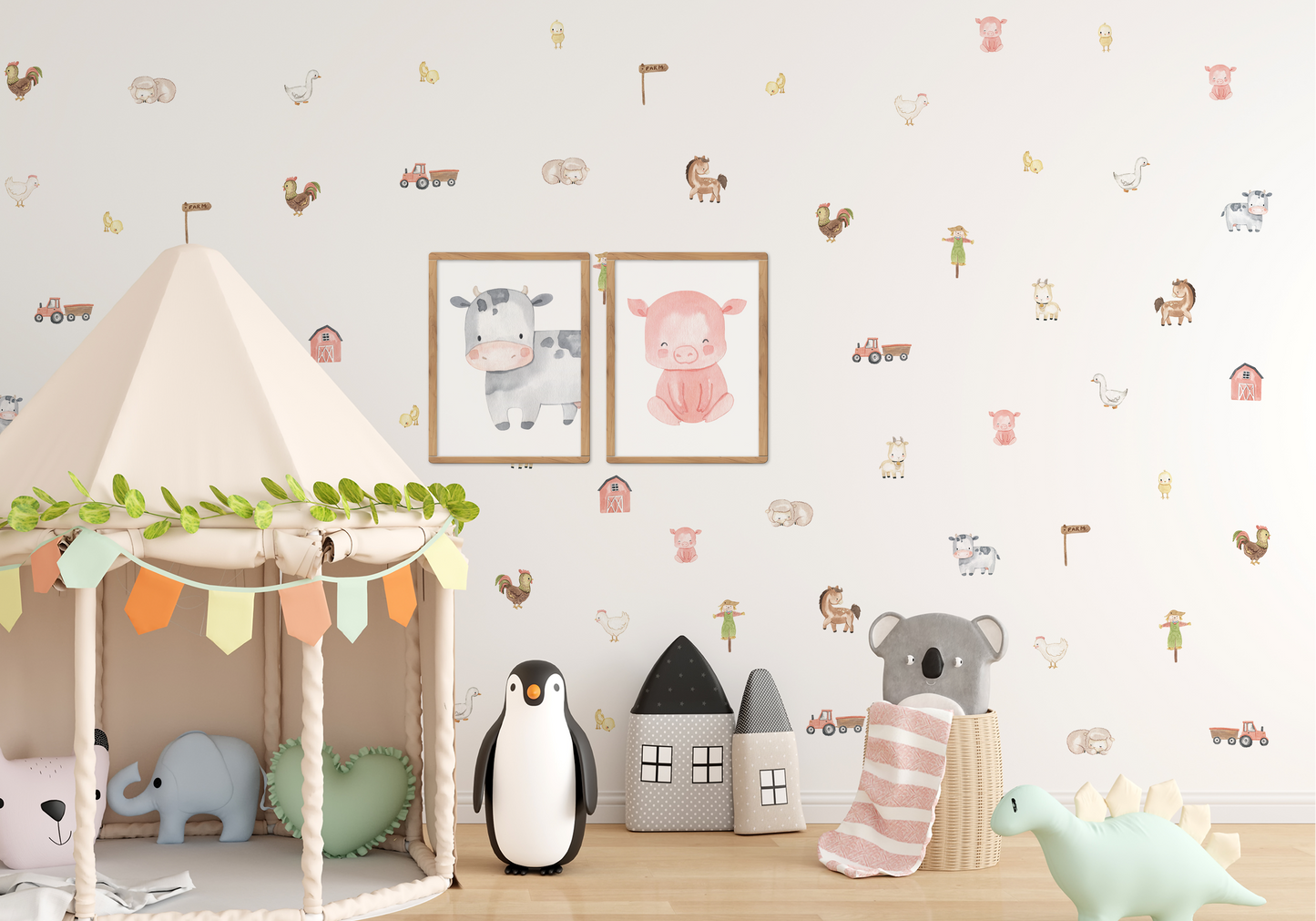 Farm Animals Removable Sticker Decals