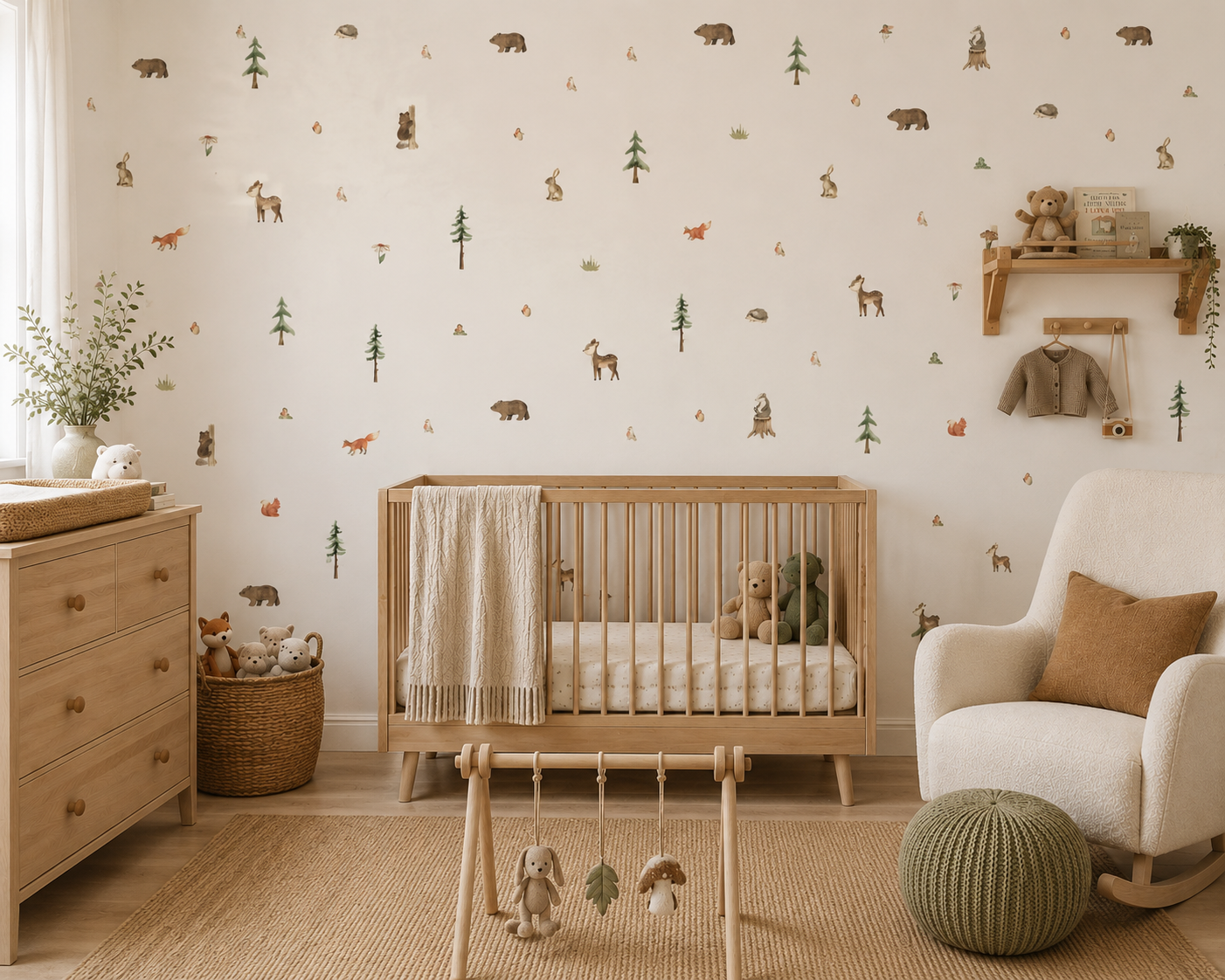 Forest Friends Removable Sticker Decals