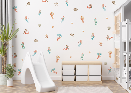 Mermaids Removable Sticker Decals