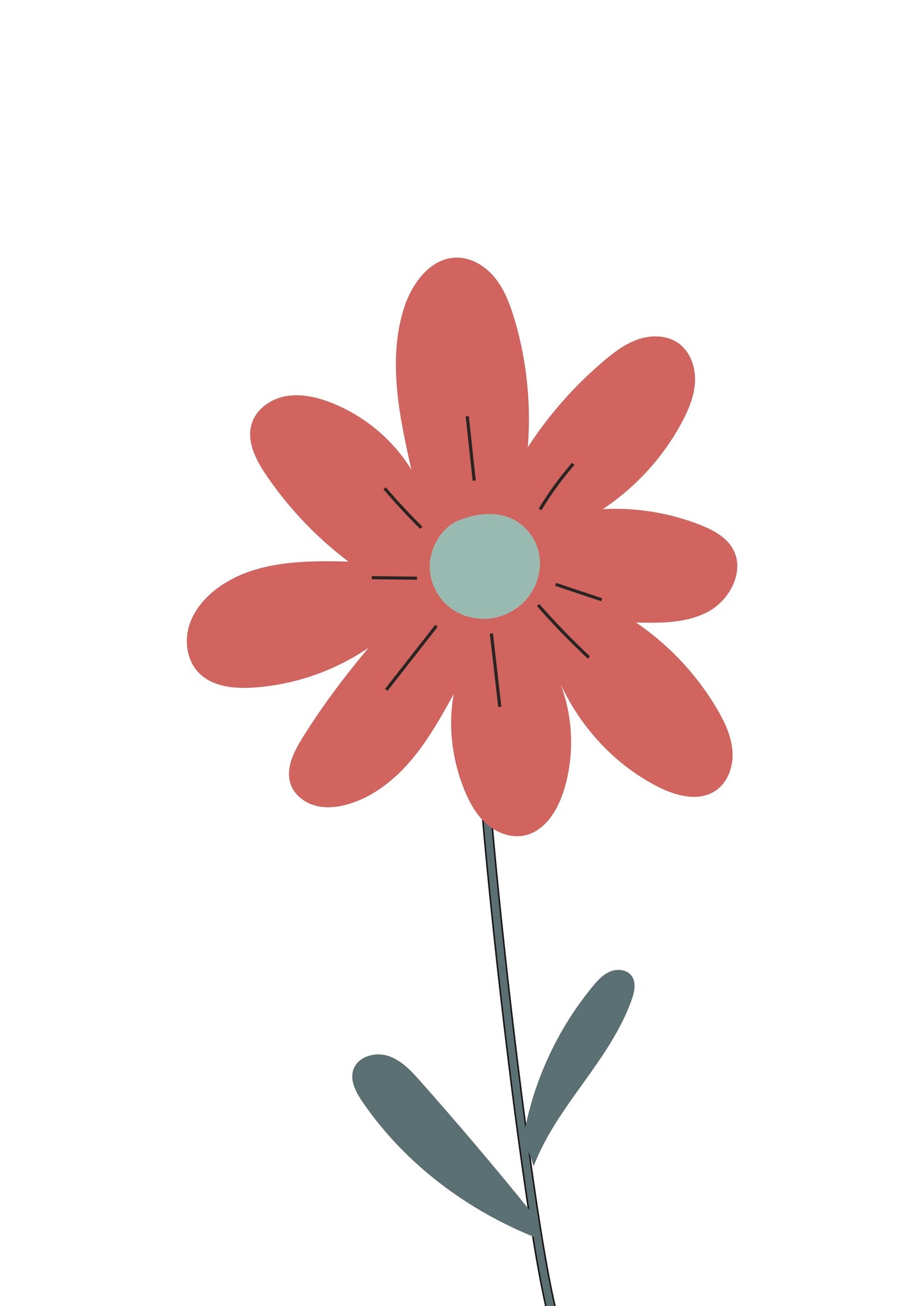 Minimal Botanical Removable Sticker Decals