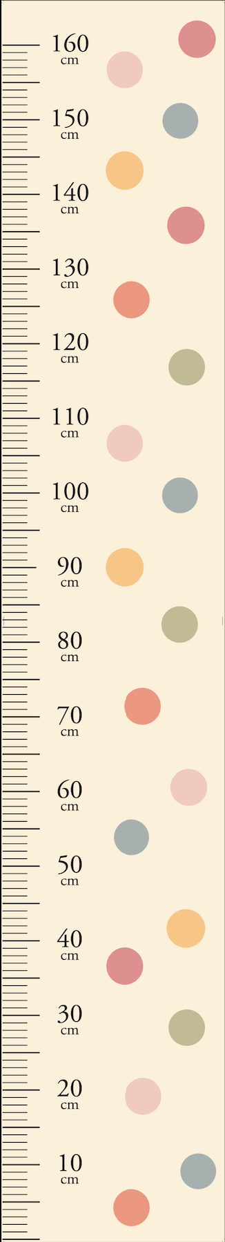 Polka Dots Height Chart