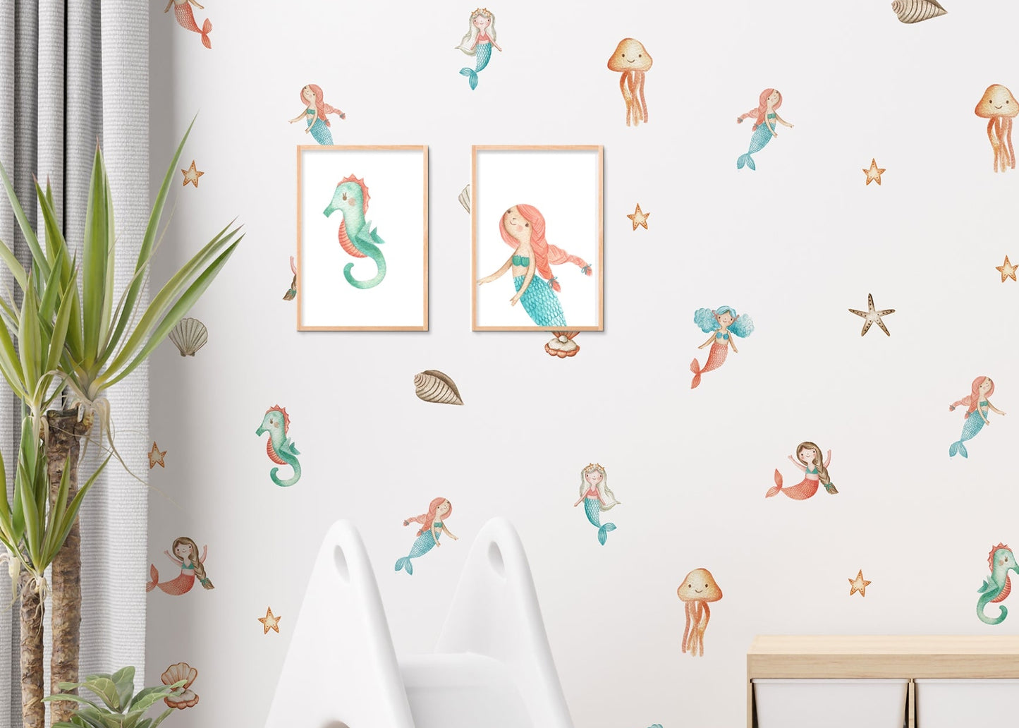 Mermaids Removable Sticker Decals