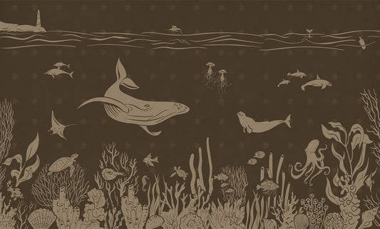 Monochrome Sea | Brown Vintage