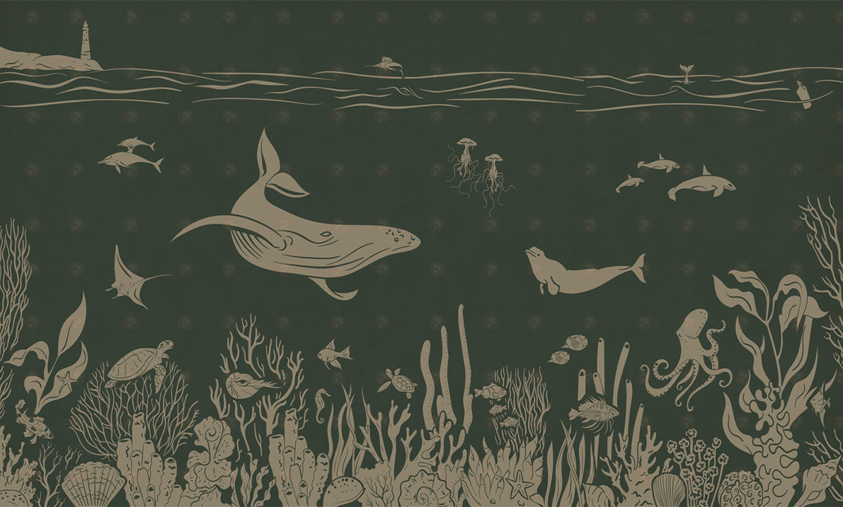 Monochrome Sea | Green Vintage