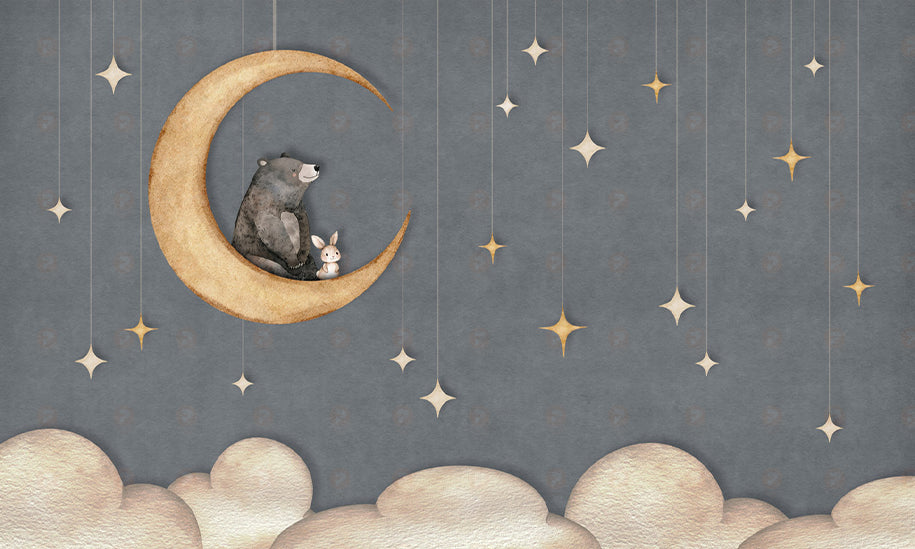 Bear on the Moon | Blue