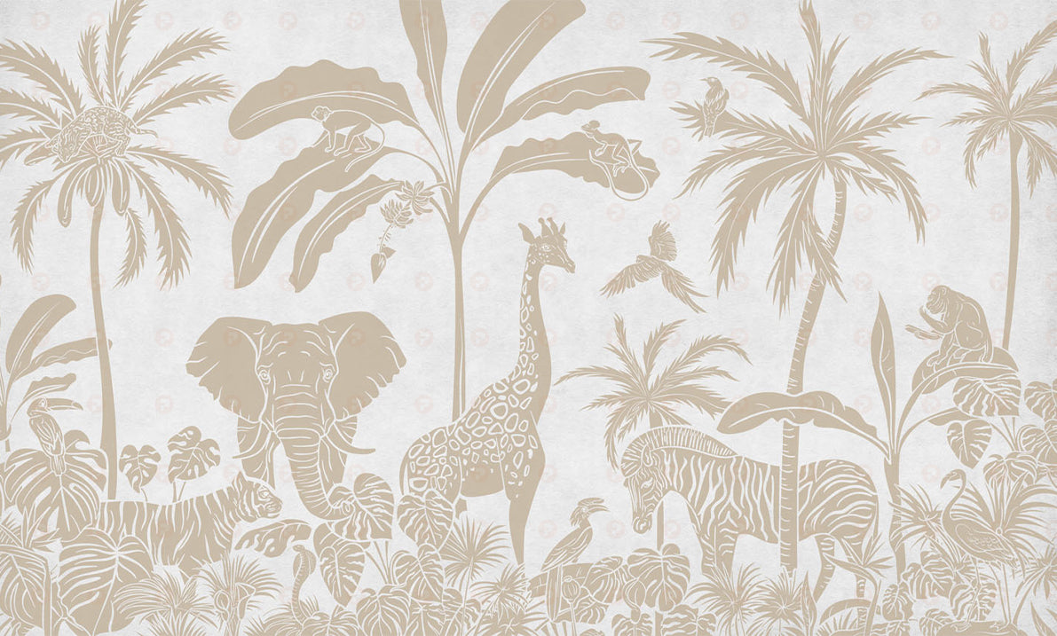 Monochrome Jungle | White Vintage