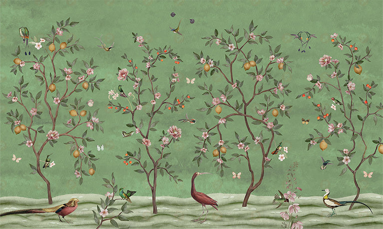 Lemon Tree Chinoiserie | Green