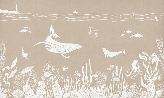 Monochrome Sea | Brown Vintage