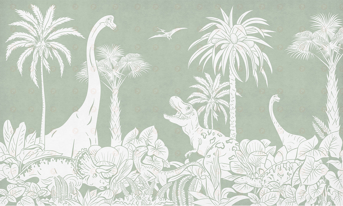 Monochrome Dino | Green