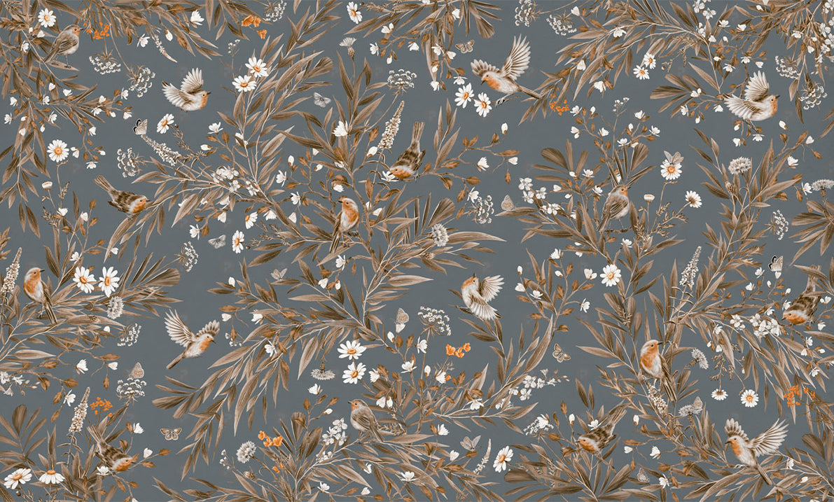 Playful Series | Robins | Vintage Blue