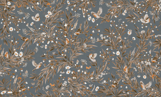 Playful Series | Robins | Vintage Blue