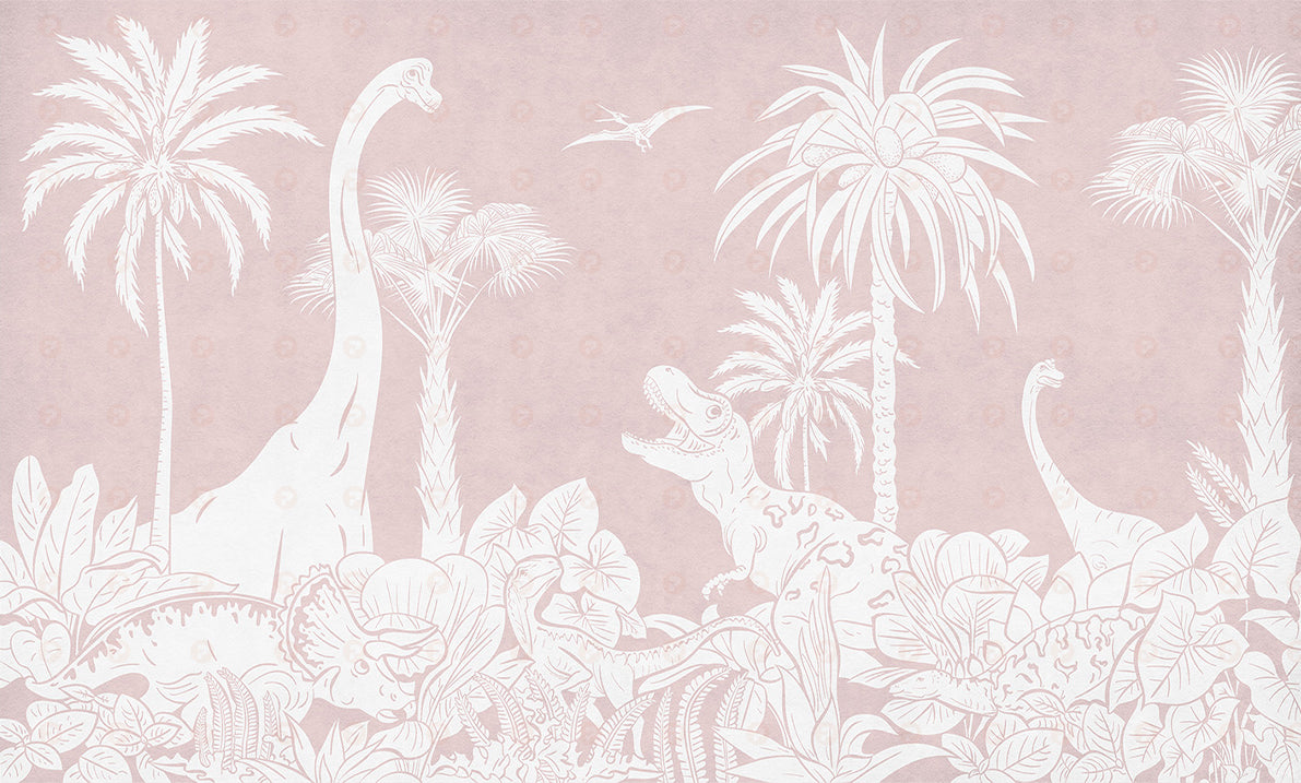 Monochrome Dino | Pink