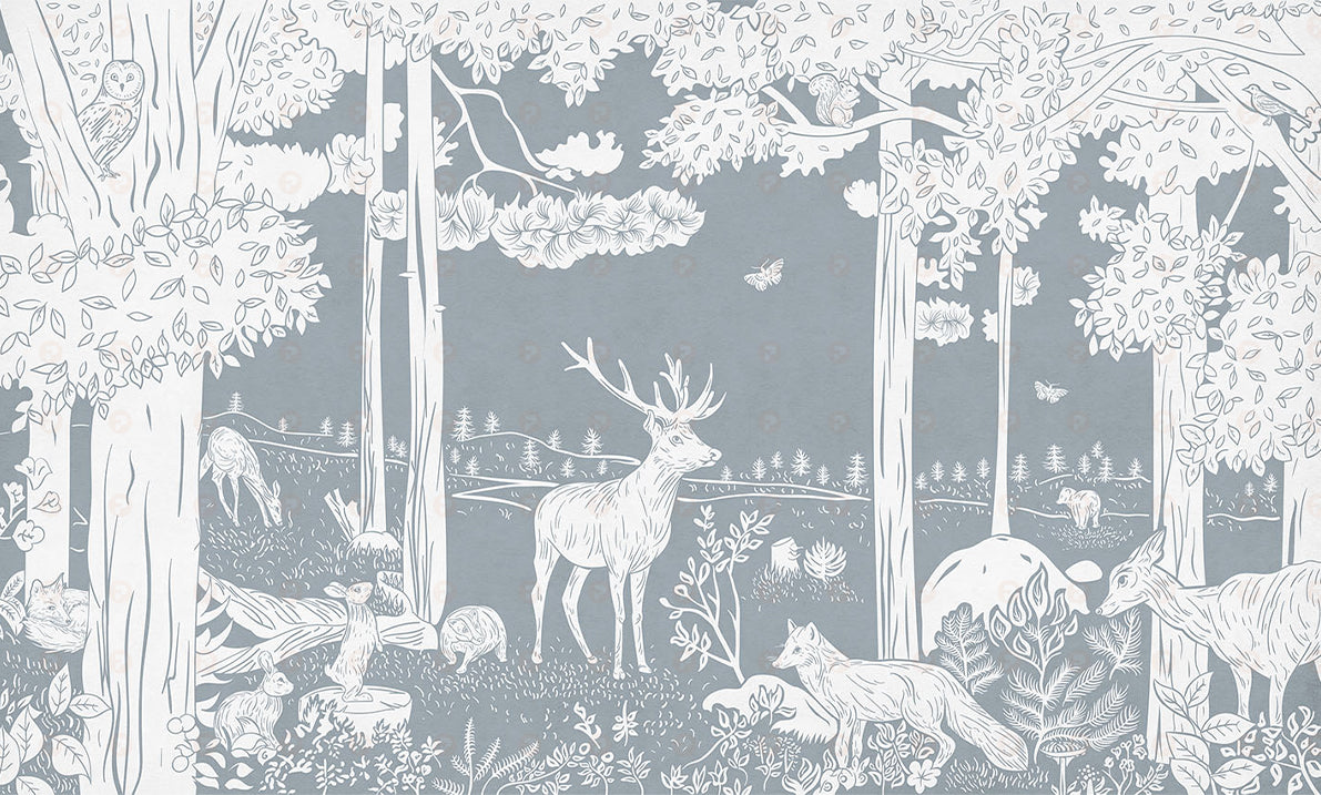 Monochrome Forest | Blue