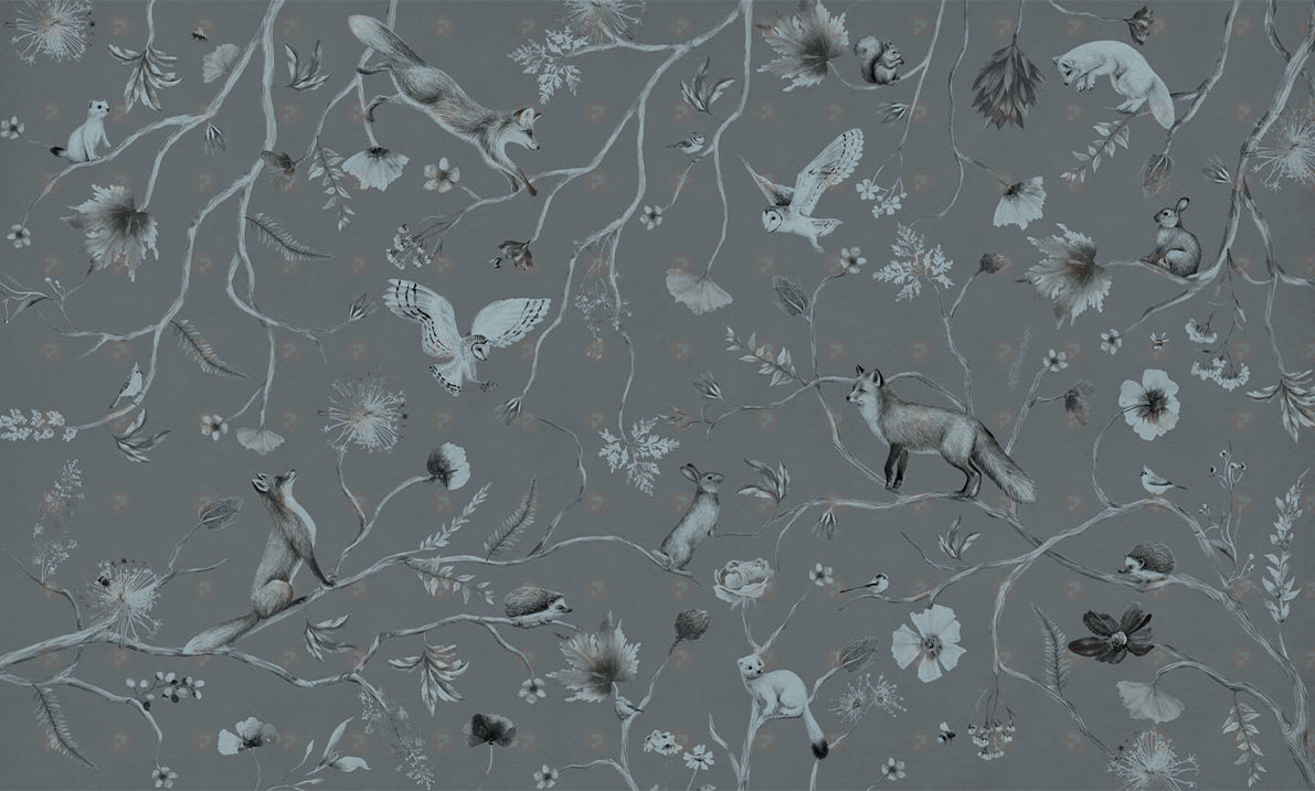 Playful Series | Forest | Mono Blue