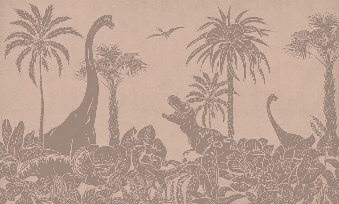 Monochrome Dino | Pink Vintage