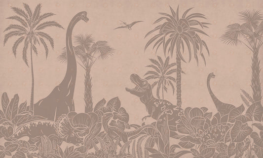 Monochrome Dino | Pink Vintage