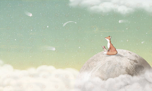 Fox On the Moon | Green