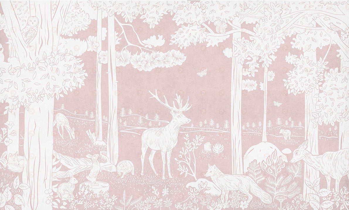 Monochrome Forest | Pink
