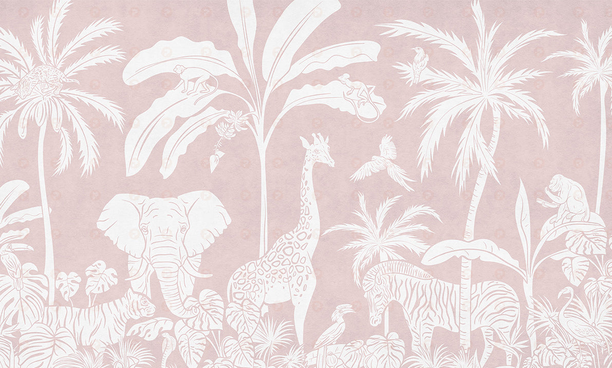 Monochrome Jungle | Pink
