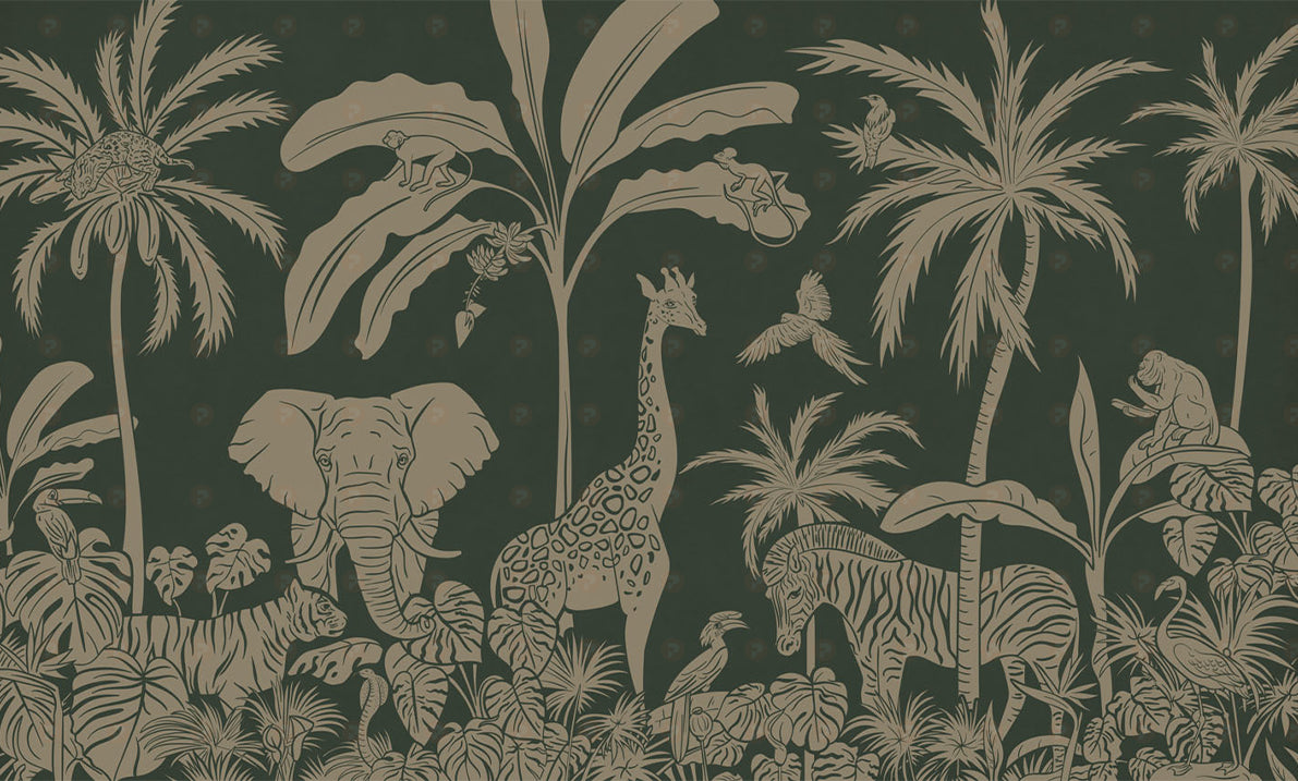 Monochrome Jungle | Green Vintage