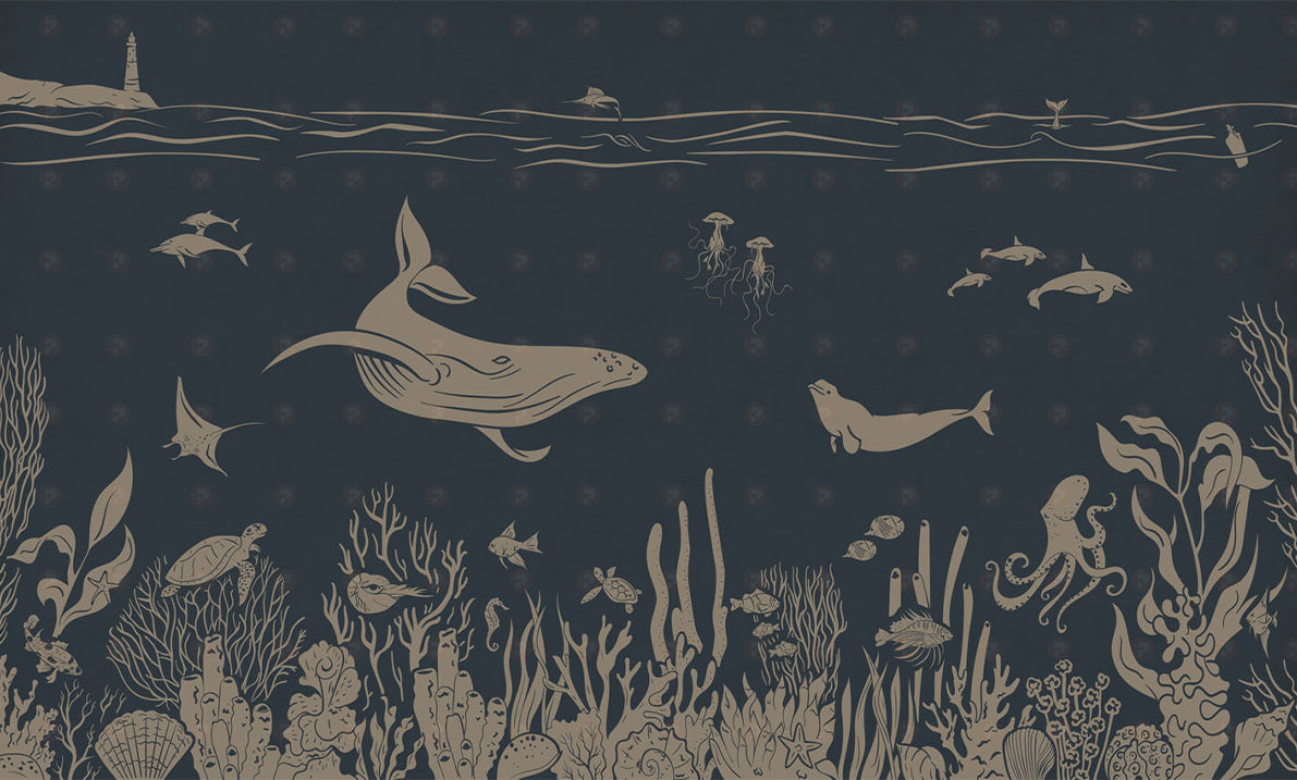 Monochrome Sea | Blue Vintage