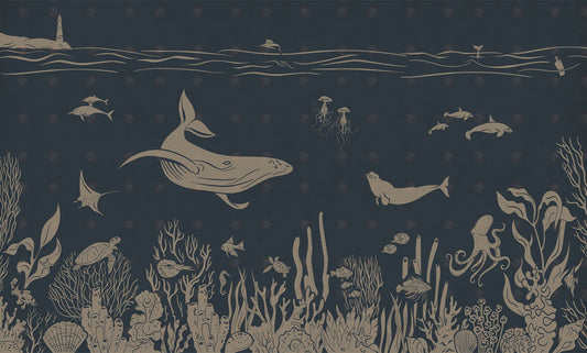 Monochrome Sea | Blue Vintage