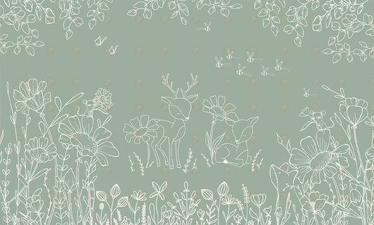 Deer Doodles | Green