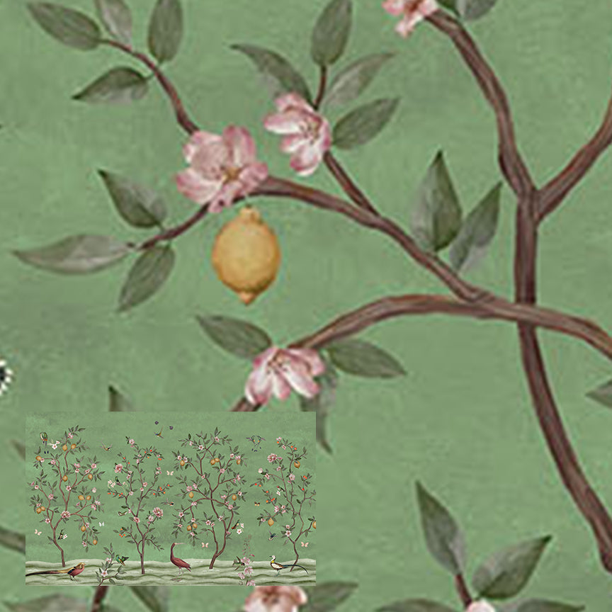 Lemon Tree Chinoiserie | Green