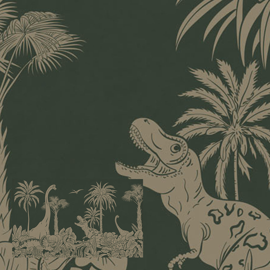 Monochrome Dino | Green Vintage