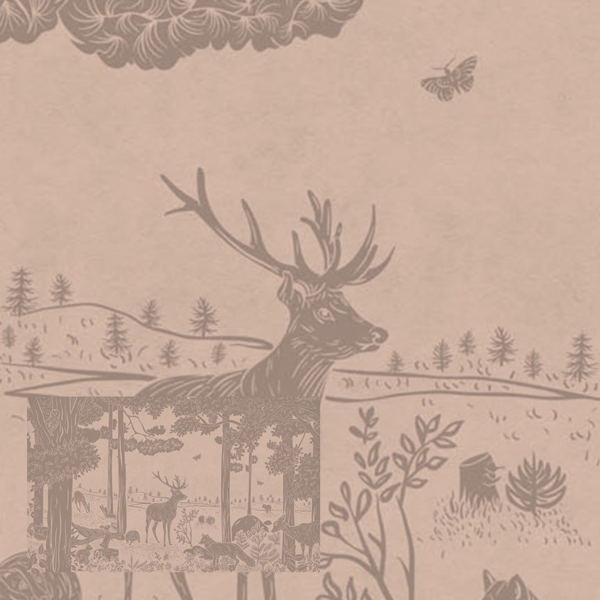 Monochrome Forest | Pink Vintage