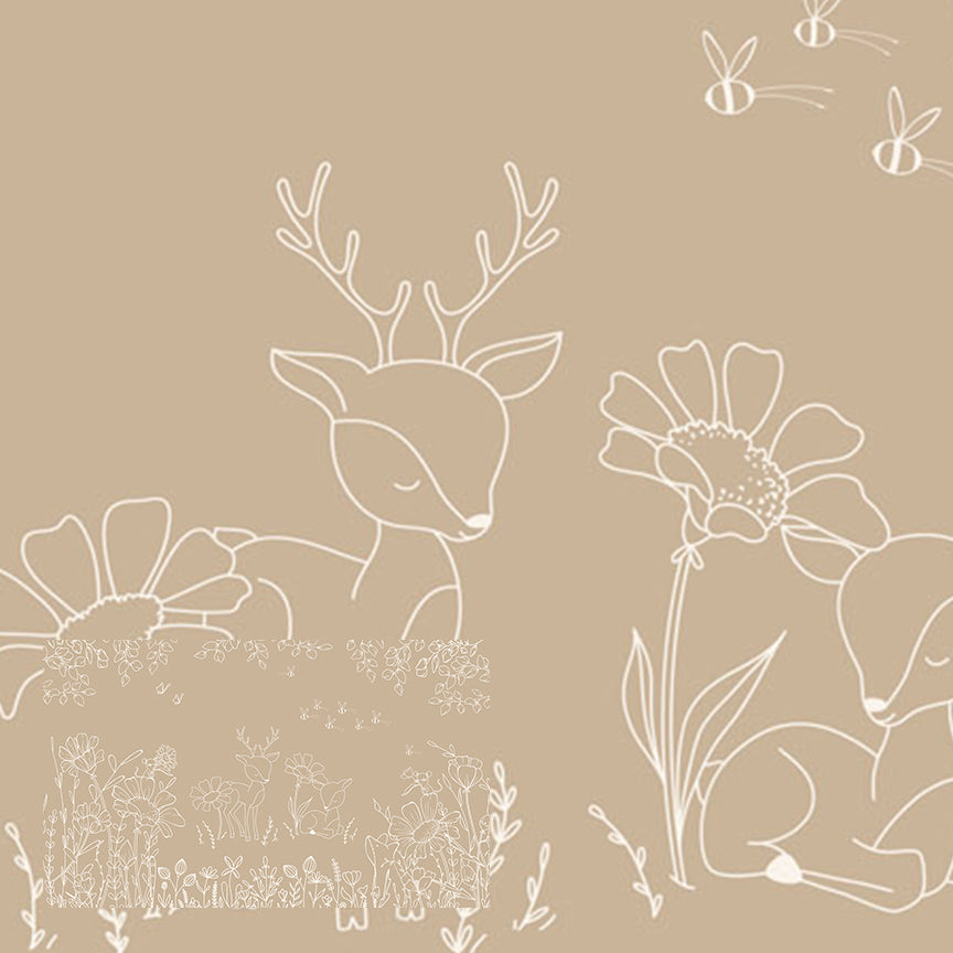Deer Doodles | Brown