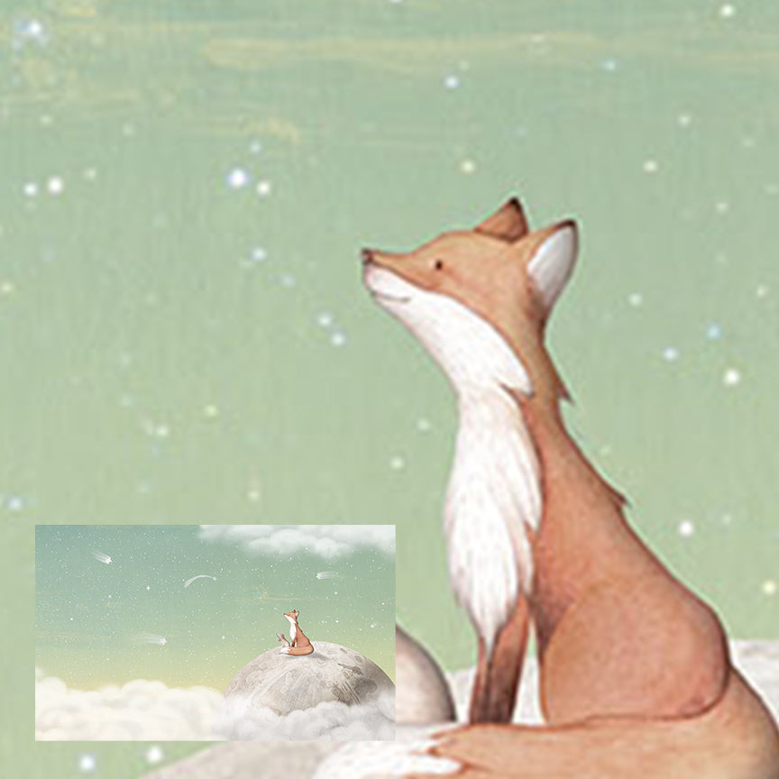 Fox On the Moon | Green