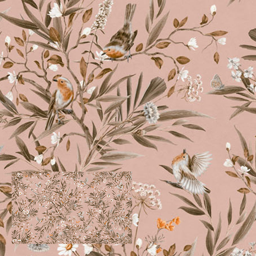 Playful Series | Robins | Vintage Pink