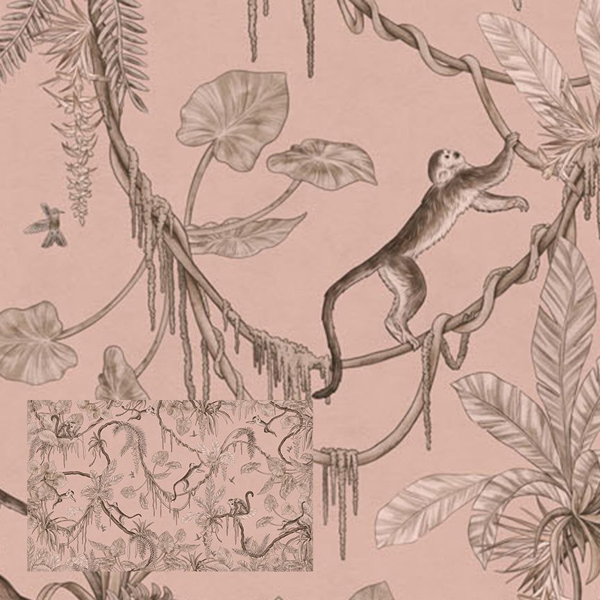 Playful Series | Monkey | Mono Pink