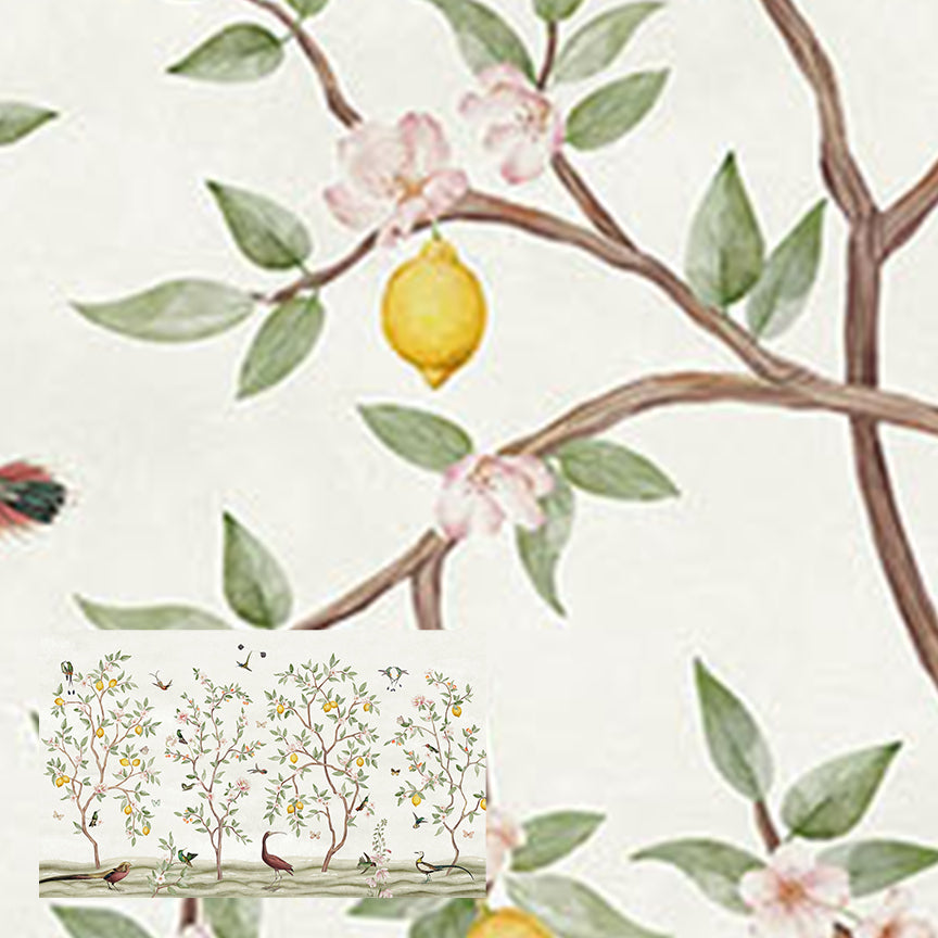 Lemon Tree Chinoiserie | White