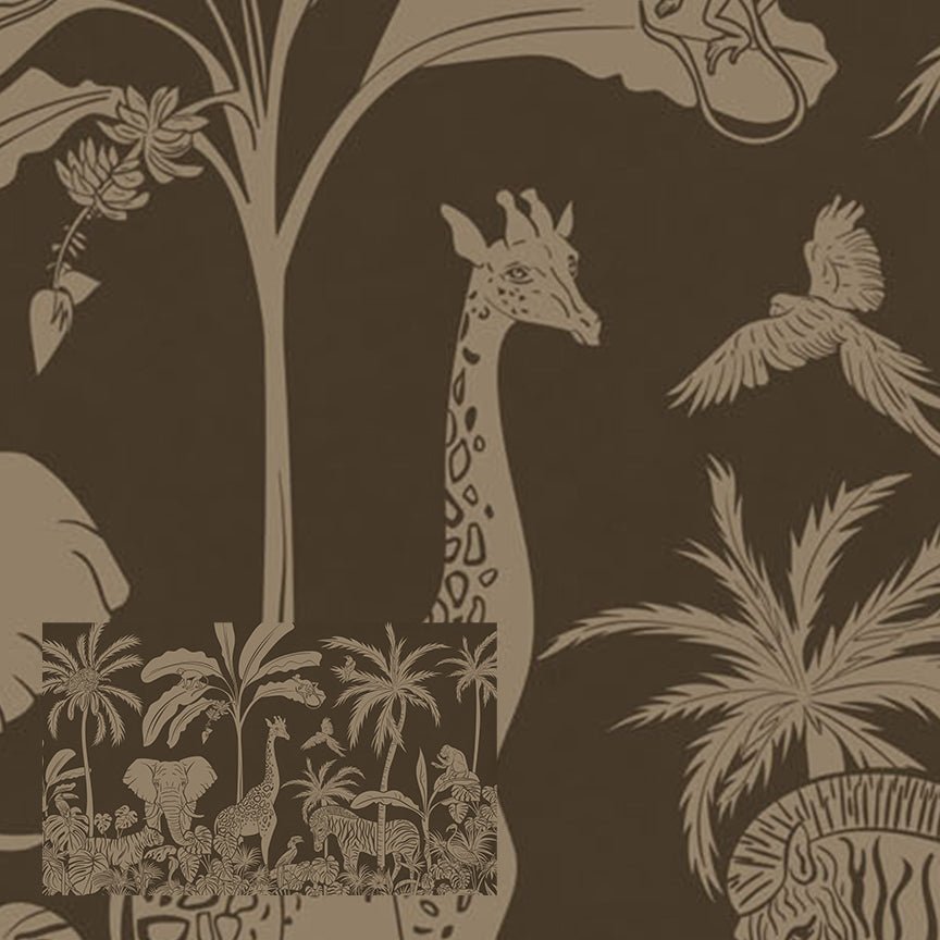 Monochrome Jungle | Brown Vintage