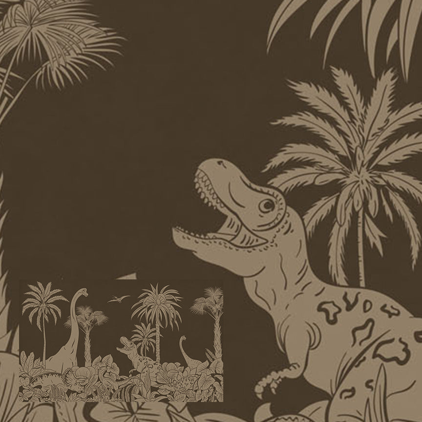 Monochrome Dino | Brown Vintage