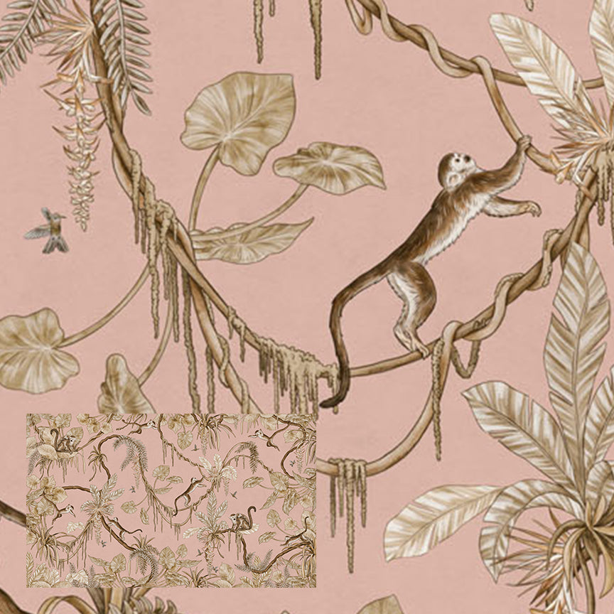 Playful Series | Monkey | Vintage Pink