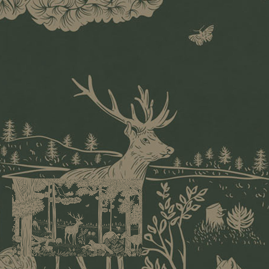 Monochrome Forest | Green Vintage