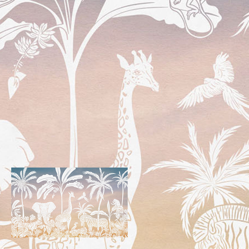 Monochrome Jungle | Pink Sky
