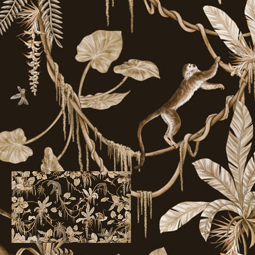 Playful Series | Monkey | Vintage Black