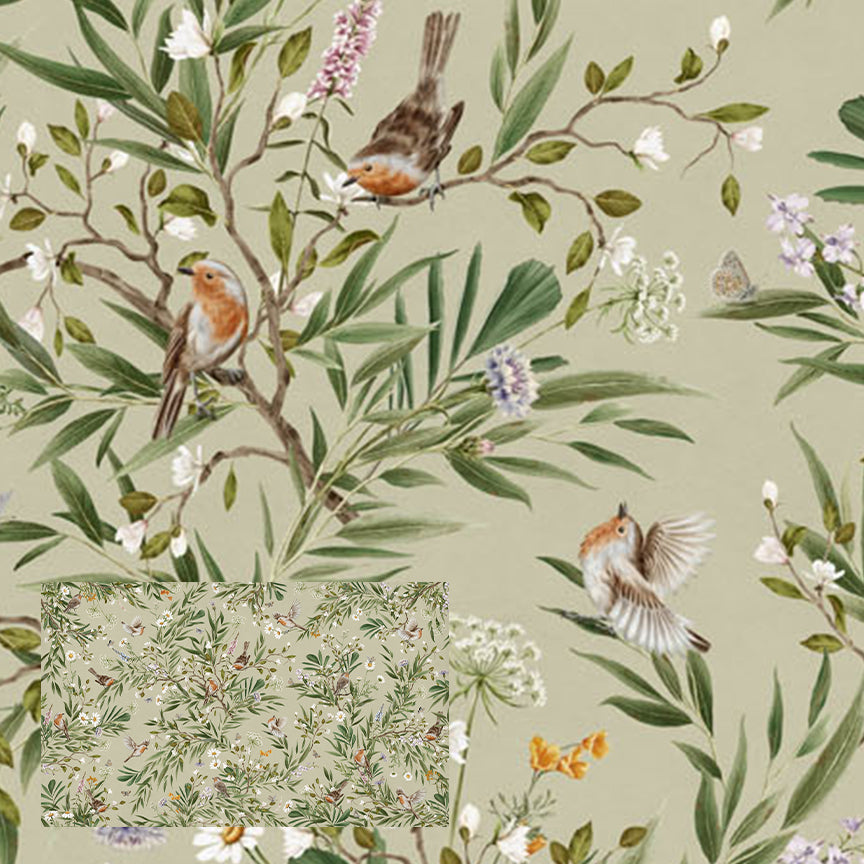 Playful Series | Robins | Green